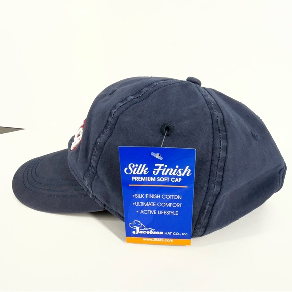 Navy Blue Relaxed Fit Orange Beach Souvenir Baseball Cap | Adjustable OS - Picture 3 of 3